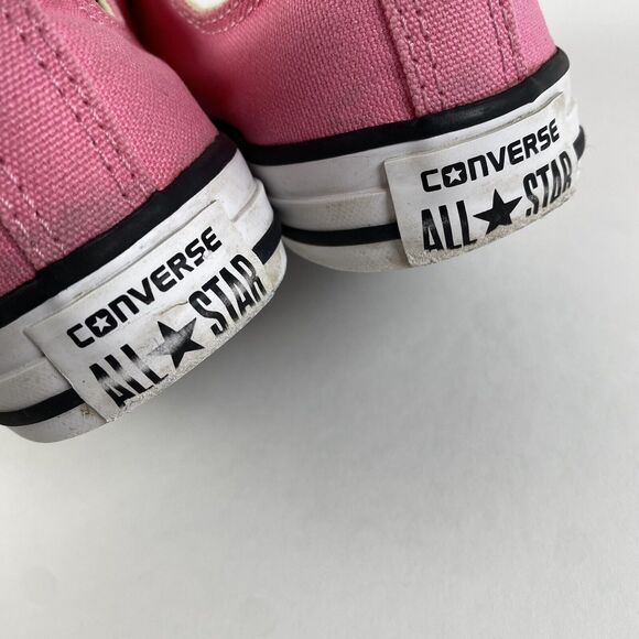 Converse All Star Canvas Sneakers Pink No Laces Youth Size 3 Pre-Owned - Picture 8 of 11